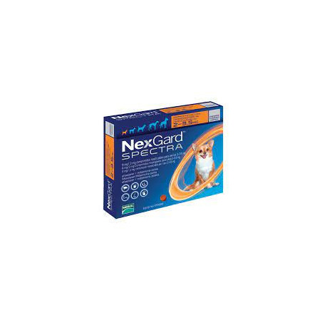 NEXGARD SPECTRA 2-3.5 KG NARANJA
