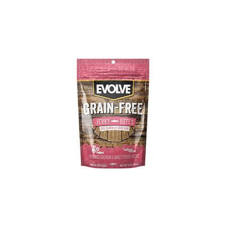EVOLVE DOG SNACK GRAIN FREE SALMON 12 oz
