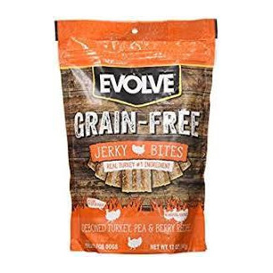 EVOLVE DOG SNACK GRAIN FREE TURKEY 12 oz