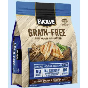 EVOLVE CAT GRAIN FREE CHICKEN 3 Lb1.36k