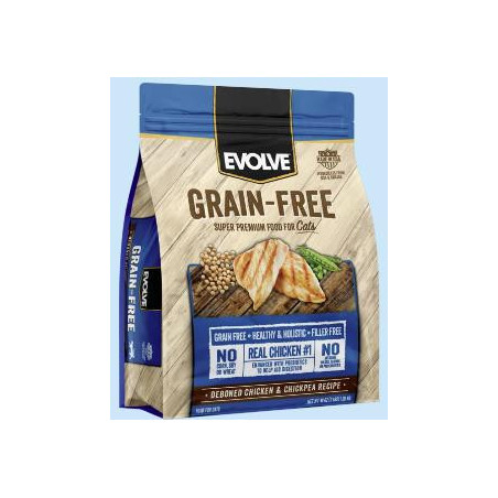 EVOLVE CAT GRAIN FREE CHICKEN 3 Lb1.36k