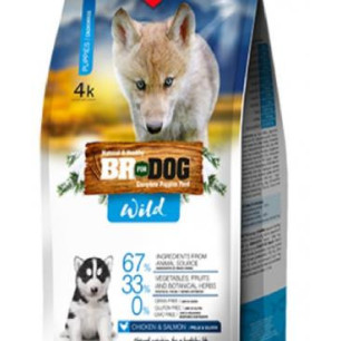 BR FOR DOG WILD PUPPY POLLOSALMON X4 KG