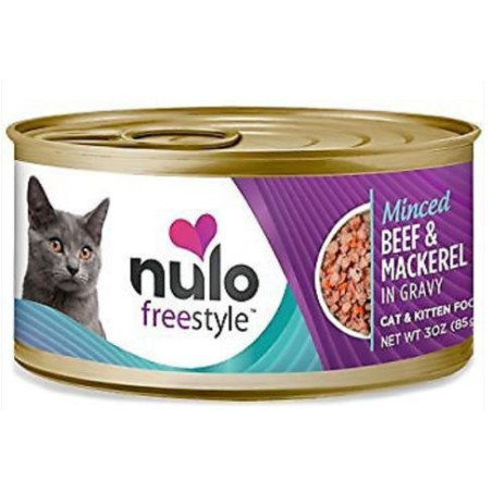 NULO CAT LATA GRAIN FREE BEEF X 3oz-85 g