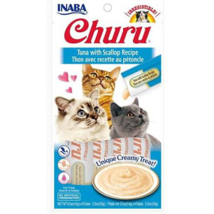 CHURU CAT SNACK ATUN Y VIEIRA X4 56g