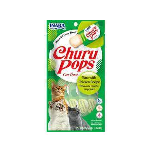 CHURU POPS ATUN POLLO  X 4 tubos 15gr