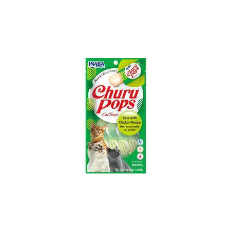 CHURU POPS ATUN POLLO  X 4 tubos 15gr
