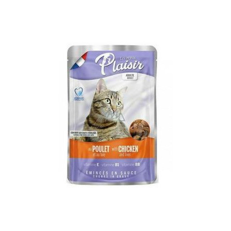POUCH  PLAISIR CAT ADUL POLLOHIGADX100g