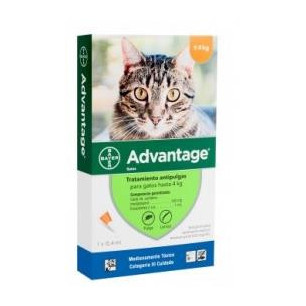 ADVANTAGE GATOS HASTA 4 kg 0.4 ml