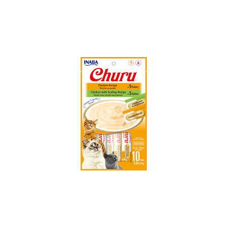 CHURU SNACK CAT 10P CHICKEN VARIETYX140g
