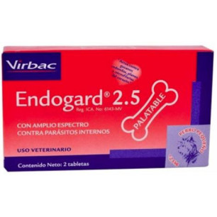 ENDOGARD PERRO 2.5 kg CAJA X 2 Tabletas