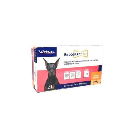 ENDOGARD PERRO 30 kg CAJA X 2 TABLETAS