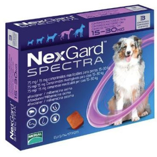 NEXGARD SPECTRA 15-30 Kg MORADO CAJ AZUL