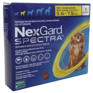 NEXGARD SPECTRA 3.5-7.5 Kg AMARILLO CJ A