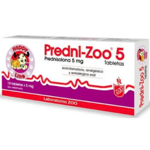 PREDNI-ZOO 5 mg Caja X 10 tabletas