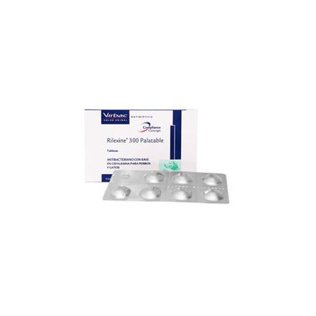 RILEXINE 300 PALATABLE BLISTER x 7 tabletas